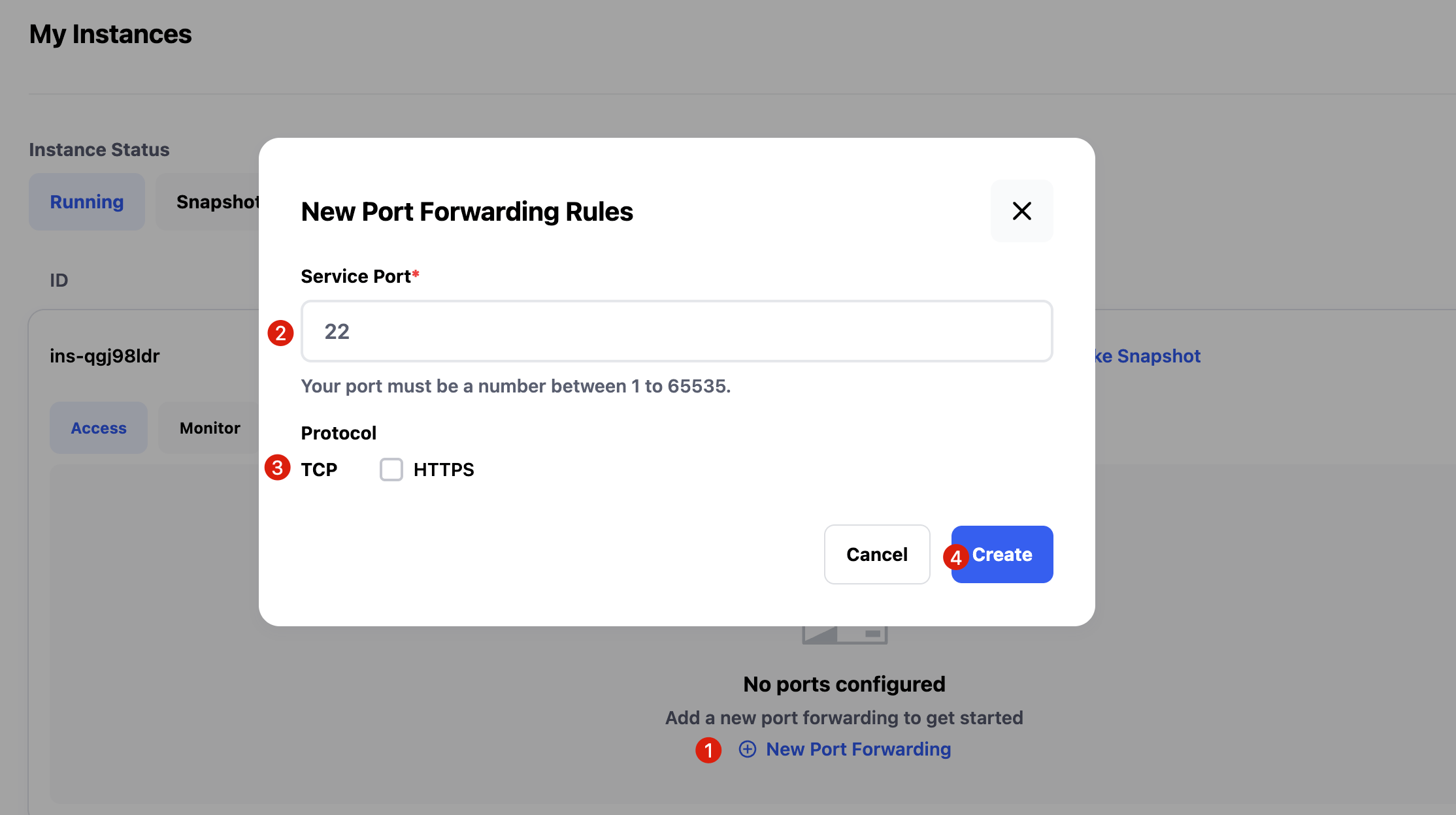 Set port