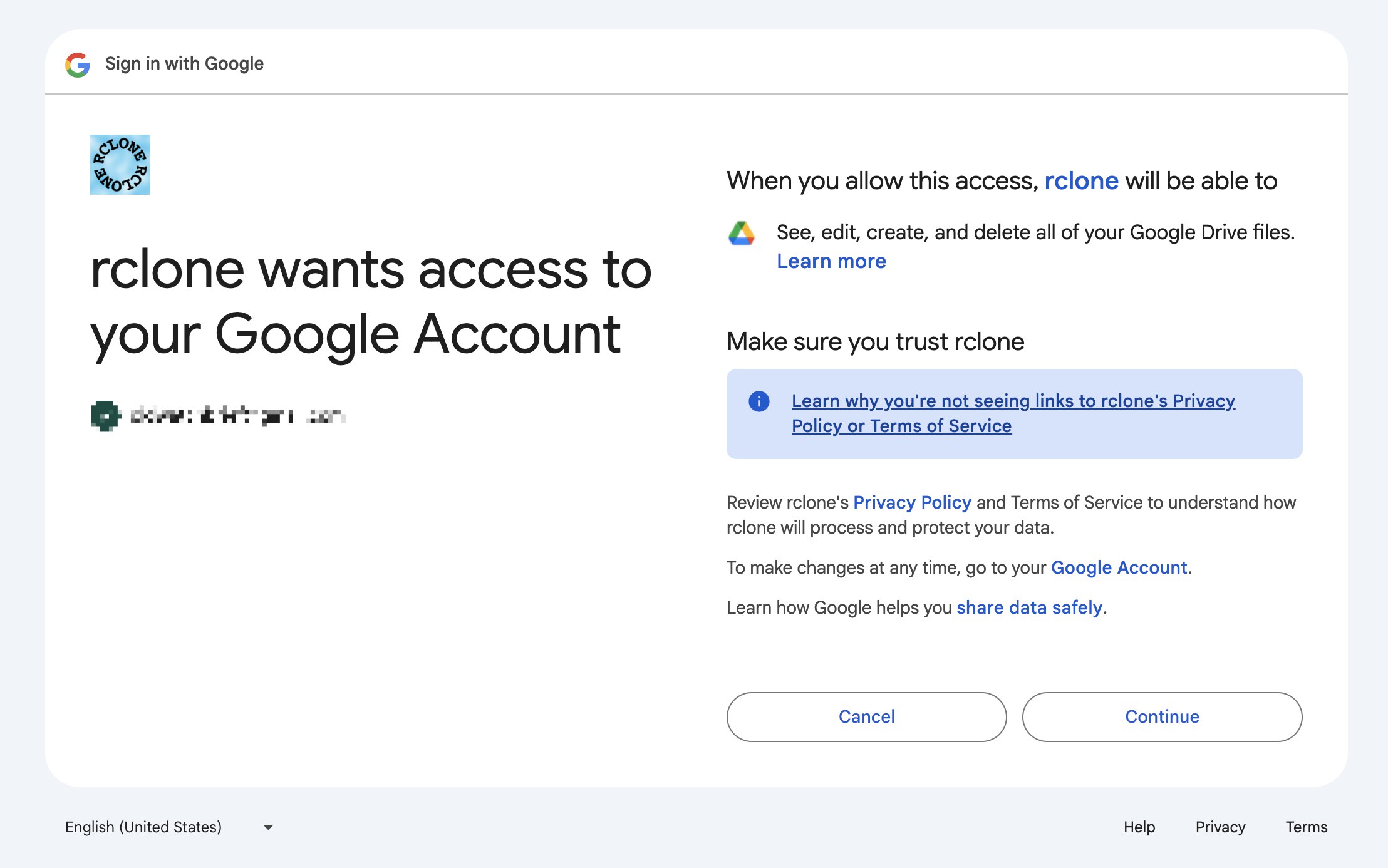 Google Authorization
