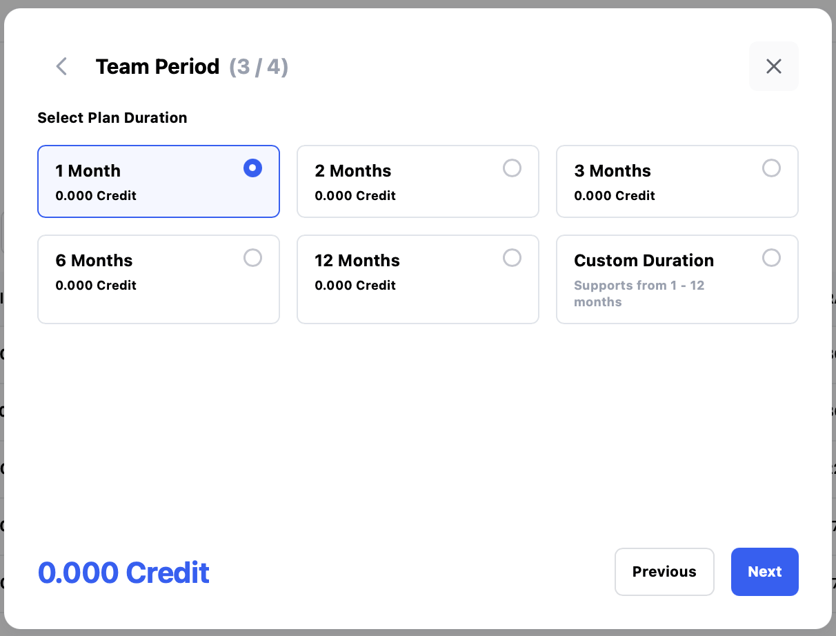 Choose Plan Duration