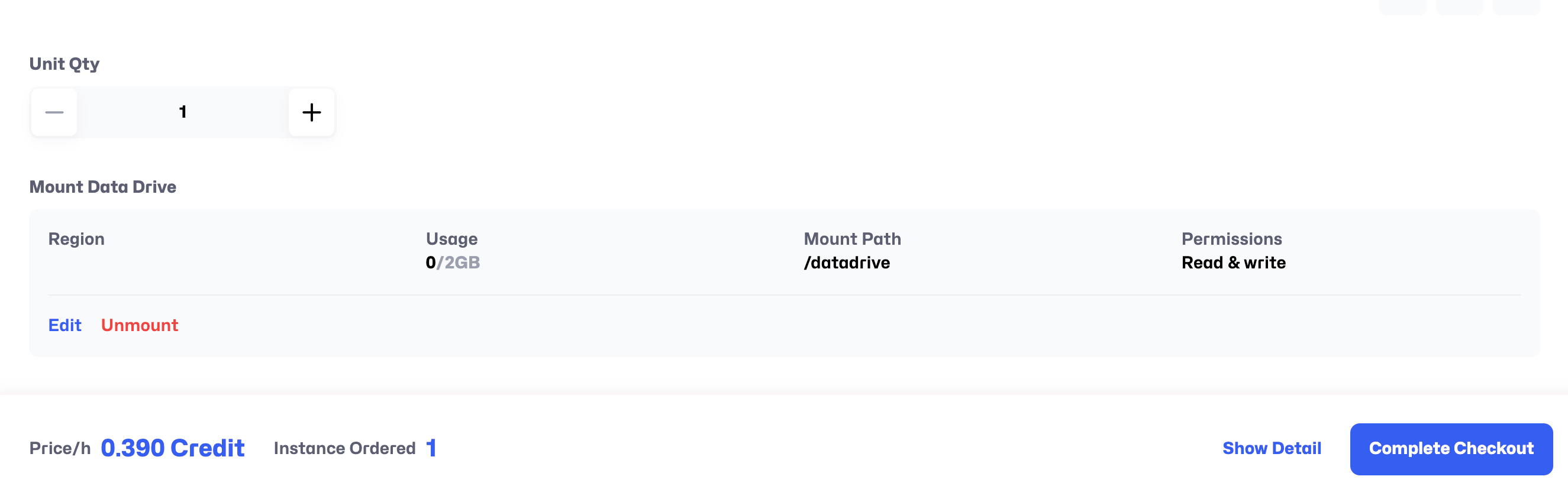 Mount Data Drive