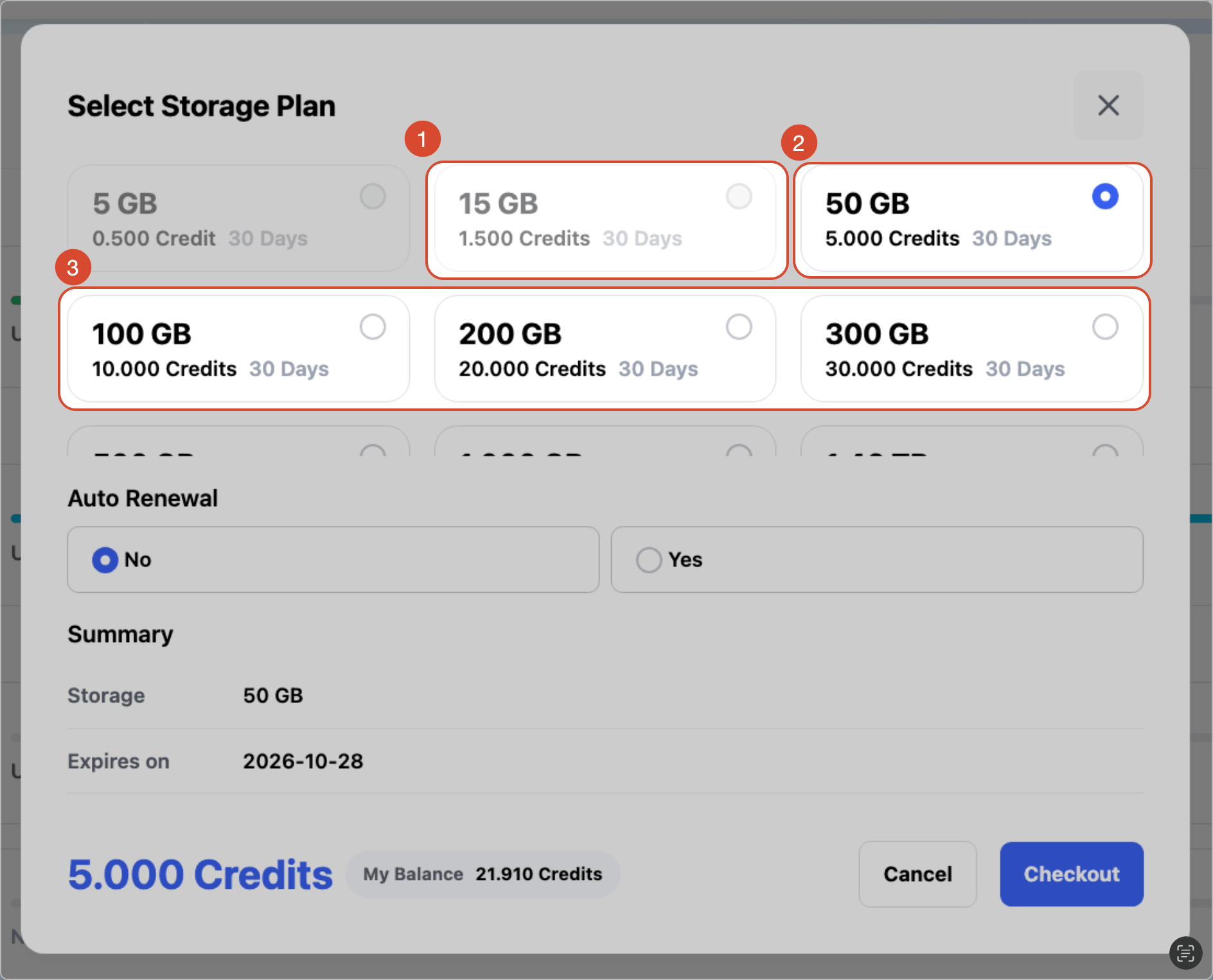 Space storage
