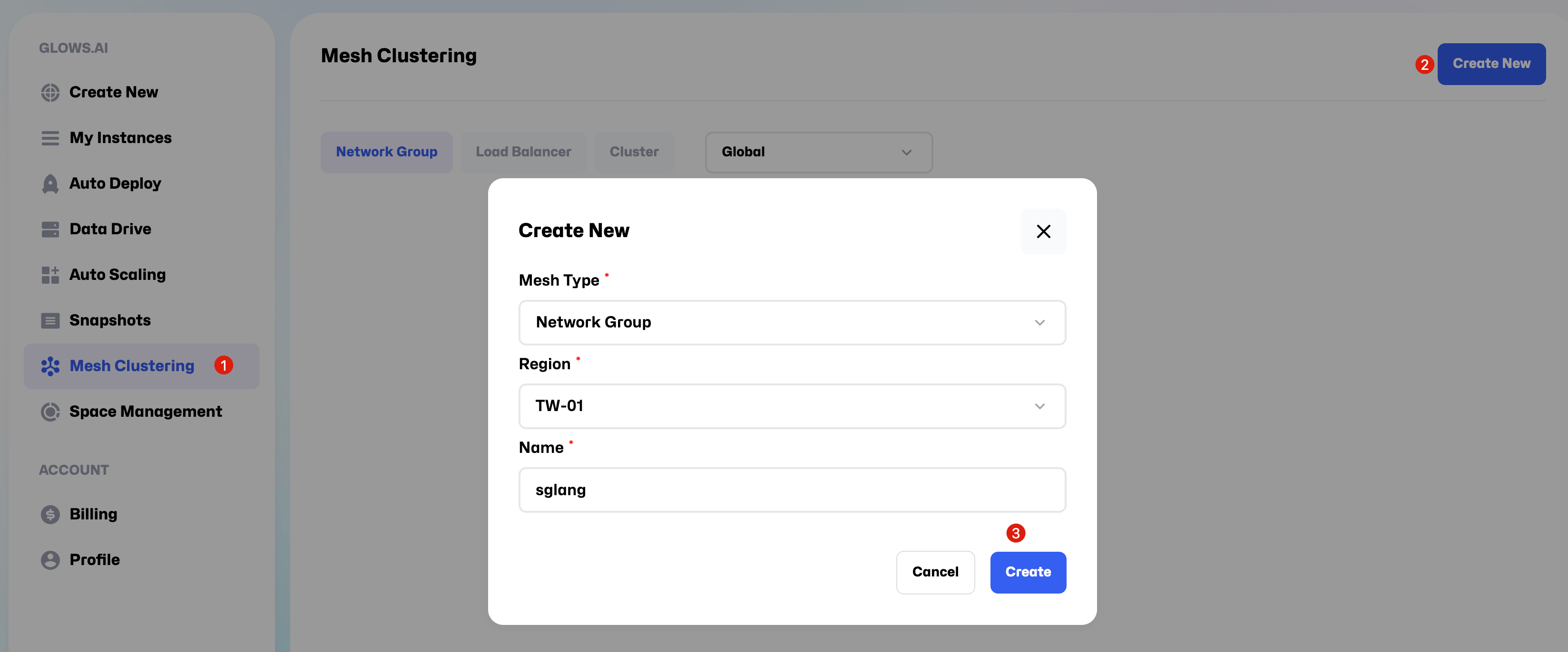 Create Network Group