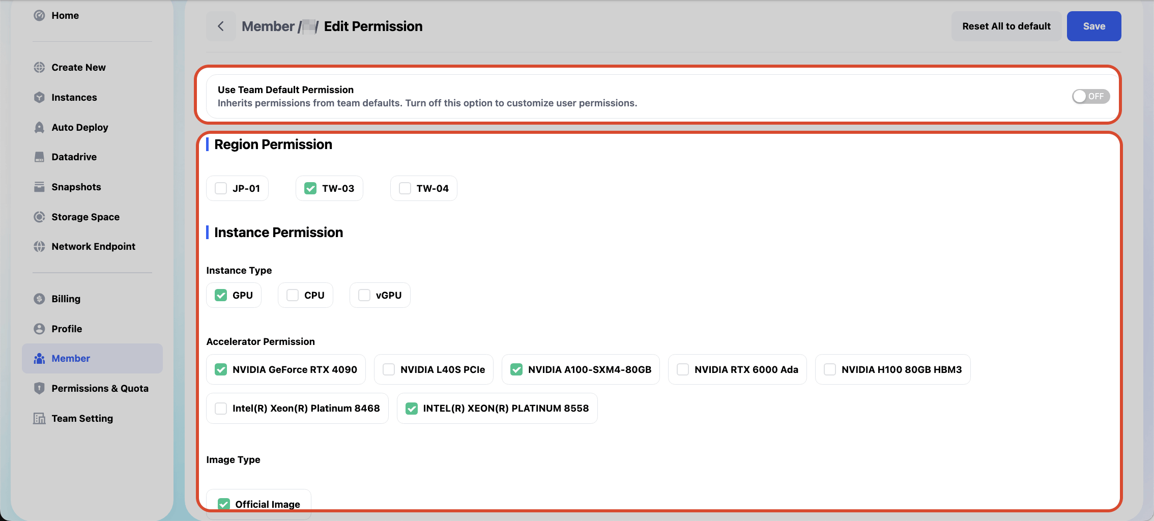 Individual Permission